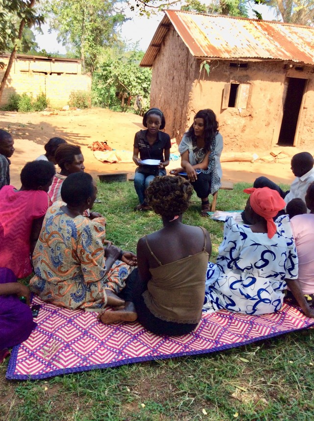 Livelihoods focus group in Uganda